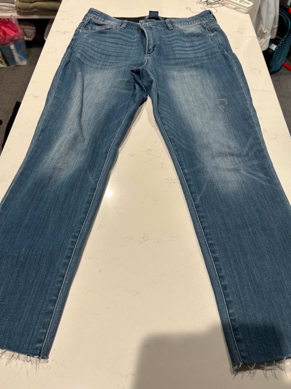 Democracy Light-Medium Blue Straight Leg Jeans